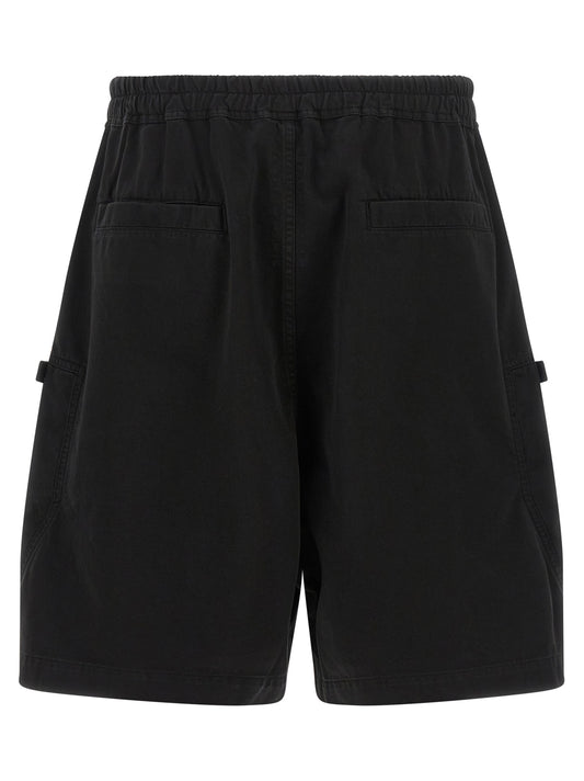 DRKSHDW Black Cotton Bermuda Shorts