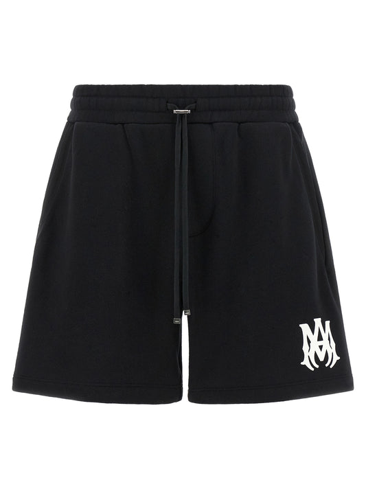 Amiri Black Cotton Bermuda Shorts