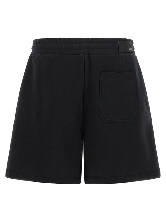 Amiri Black Cotton Bermuda Shorts