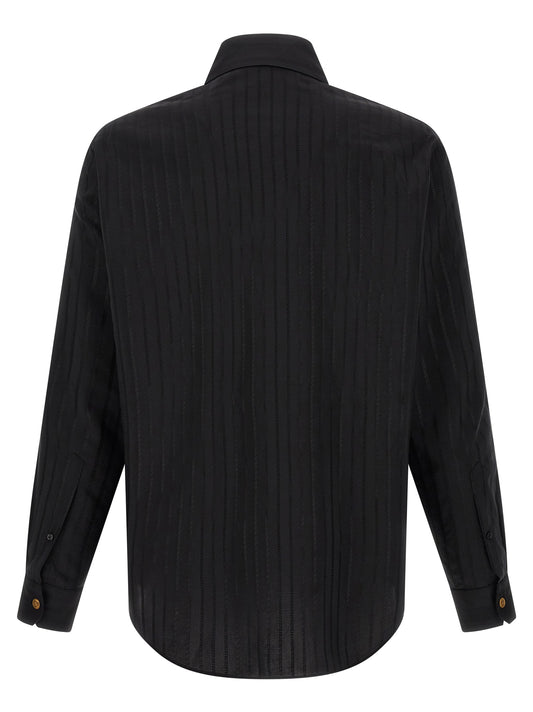 Versace Black Cotton Blouse