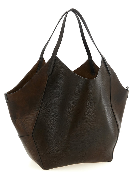 Brunello Cucinelli Brown Calfskin Tote Bag