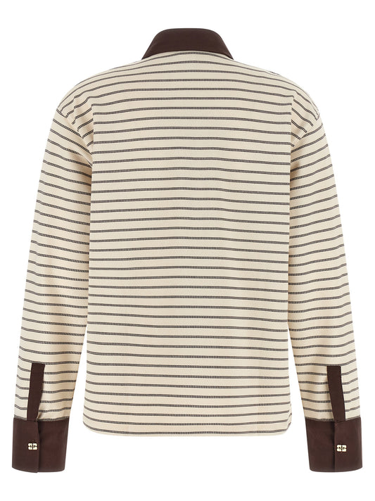 Ganni Brown Cotton Cardigan