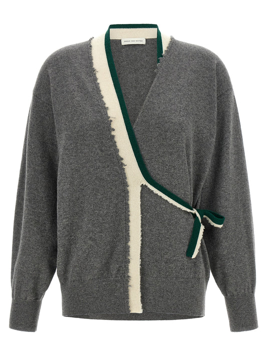 Dries Van Noten Gray Cashmere Cardigan