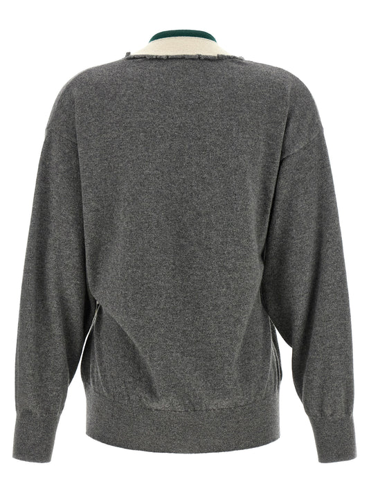 Dries Van Noten Gray Cashmere Cardigan