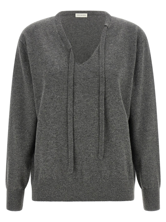 Dries Van Noten Gray Cashmere Cardigan