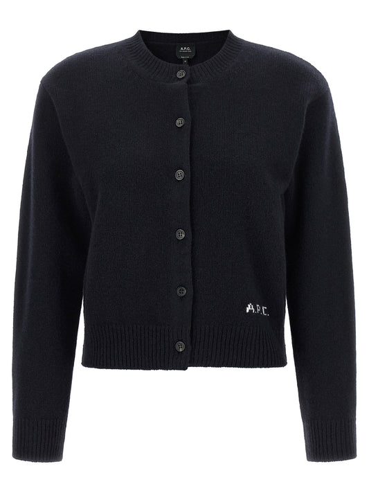 A.P.C. Blue Wool Cardigan