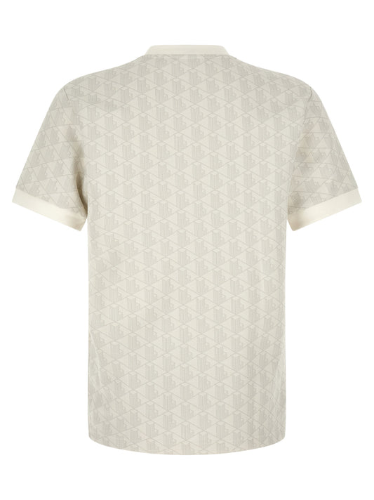 Lacoste Beige Polyester T-Shirt