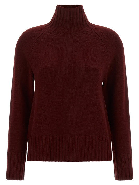 'S Max Mara Bordeaux Wool Cardigan