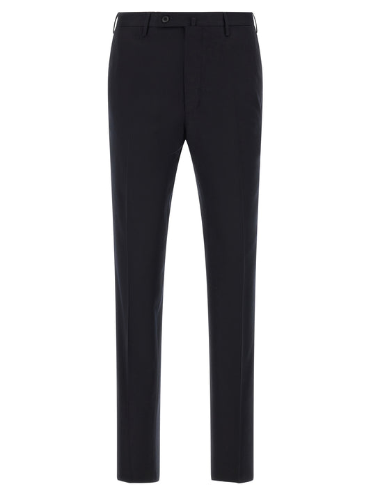Incotex Blue Virgin Wool Dress Pants