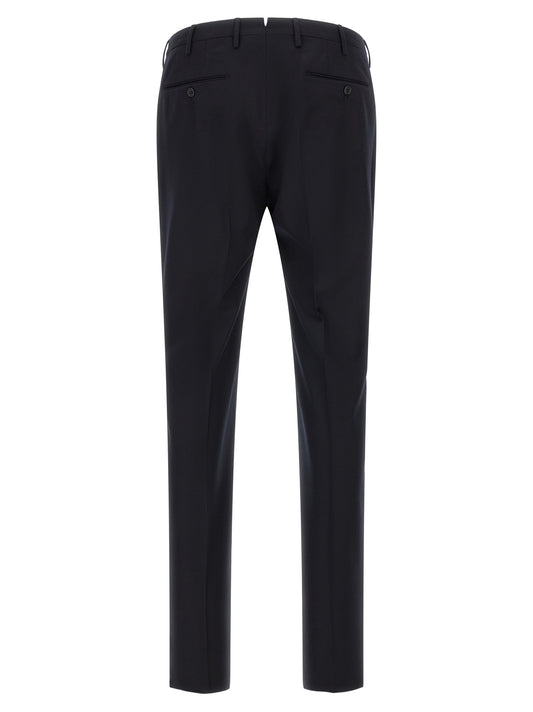 Incotex Blue Virgin Wool Dress Pants
