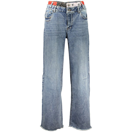 Desigual Blue Cotton Womens Jeans