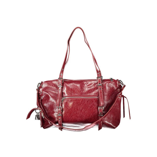Desigual Rosso Polyurethane Women Bag with Adjustable and Removable Strap