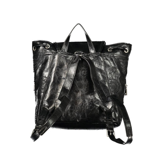 Desigual Black Polyethylene Backpack