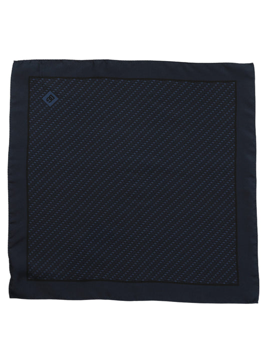 Dolce & Gabbana Dark Blue Silk Pocket Square Foulard Scarf