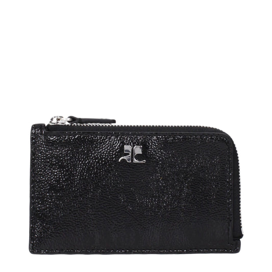 Courrèges Black Leather Wallet