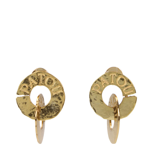 Patou Gold Brass Earrings