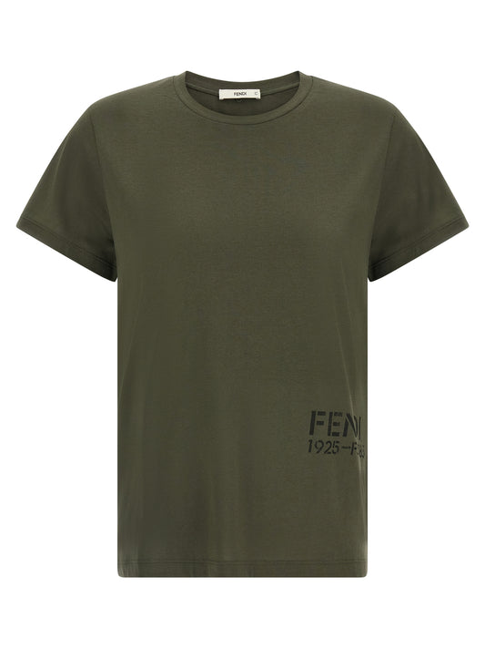 Fendi Bicolor Cotton T-Shirt