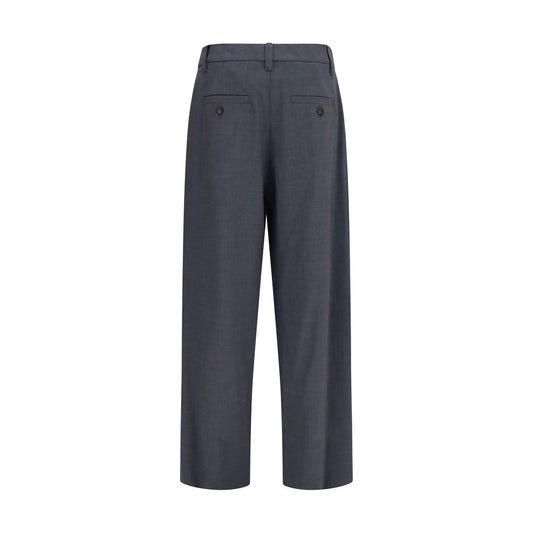 Brunello Cucinelli Gray Wool Oves Aries Dress Pants