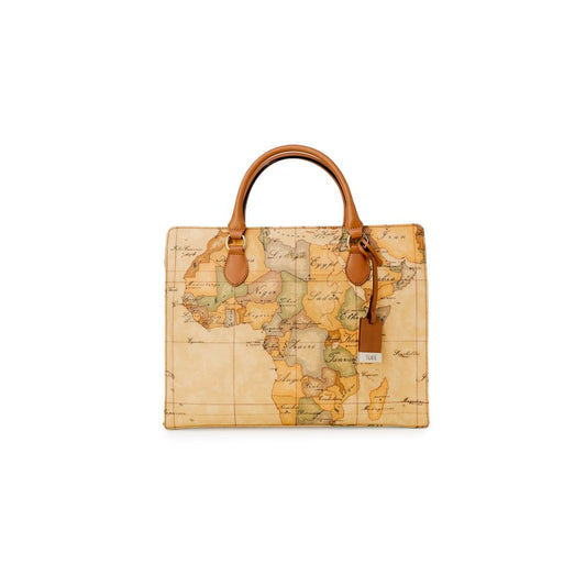 Alviero Martini Prima Classe Beige Cotton Handbag