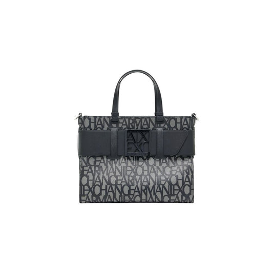 Armani Exchange Black Cotton Handbag