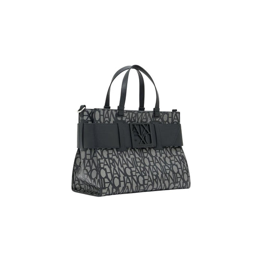 Armani Exchange Black Cotton Handbag