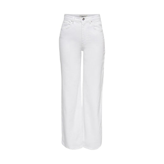 Only White Cotton Relaxed Fit Jeans