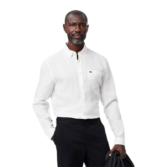 Lacoste White Linen Shirt