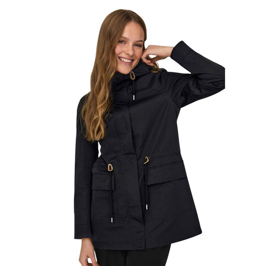 Only Black Polyester Parka