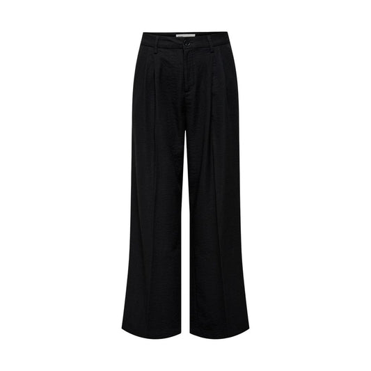 Jacqueline De Yong Black Viscose Casual Pants