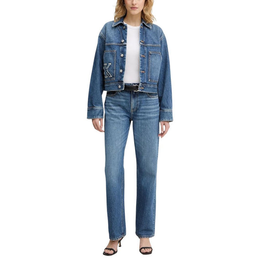 Calvin Klein Jeans Blue Cotton Mom Jeans