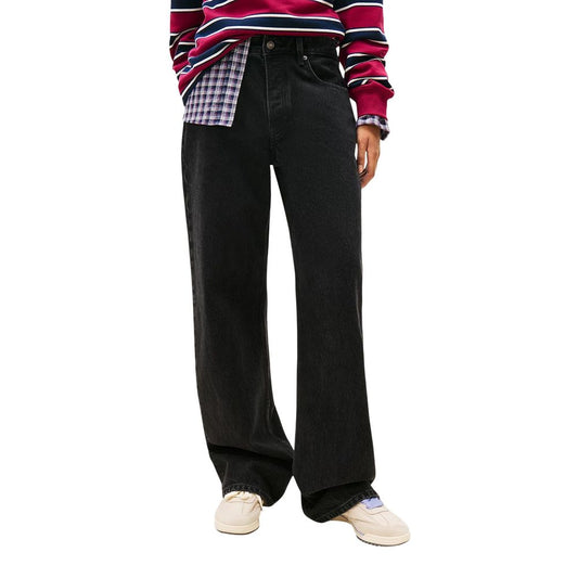 Tommy Hilfiger Jeans Black Recycled Cotton Bootcut Jeans