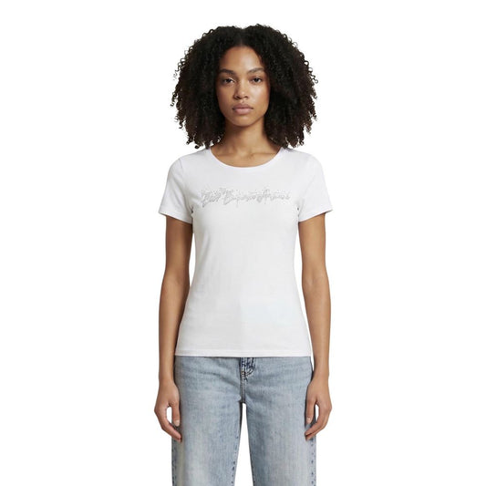 EA7 Emporio Armani White Elastane T-Shirt