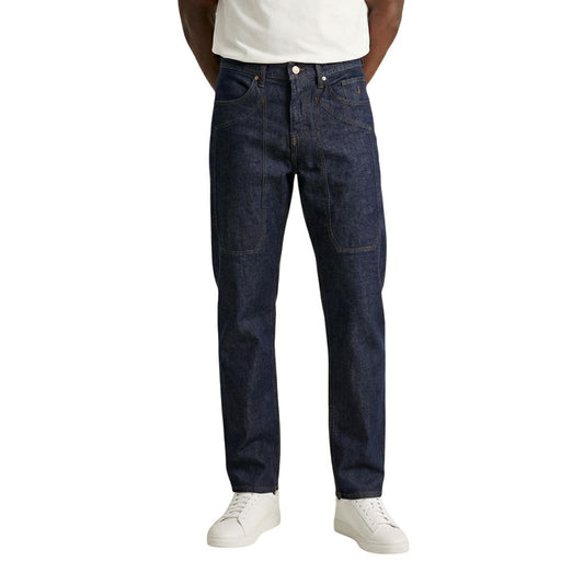 Jeckerson Blue Viscose Skinny Jeans