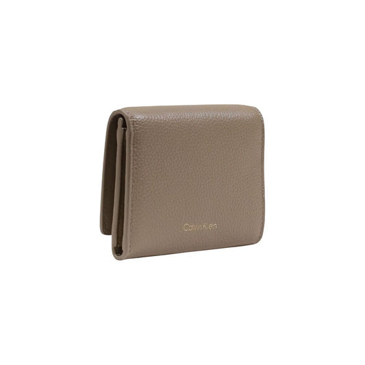 Calvin Klein Beige Leather Wallet