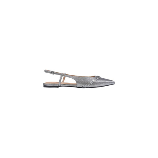 Guess Gray Polyester Platform Pumps