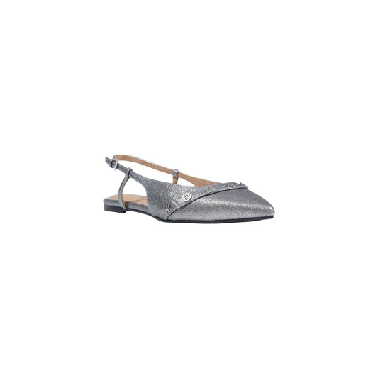 Guess Gray Polyester Platform Pumps
