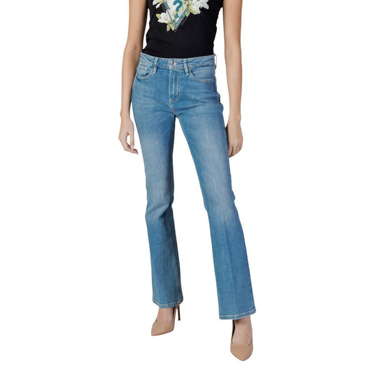 Guess Light Blue Cotton Bootcut Jeans
