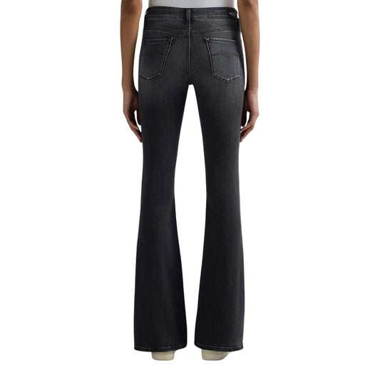 Replay Black Cotton Relaxed Fit Jeans