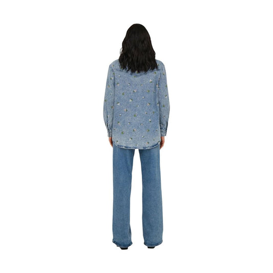 Only Light Blue Cotton Blouse