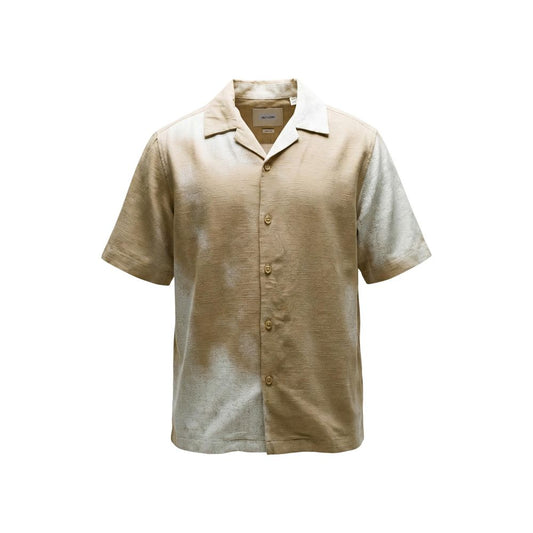 Only & Sons Beige Viscose Shortsleeve Shirt