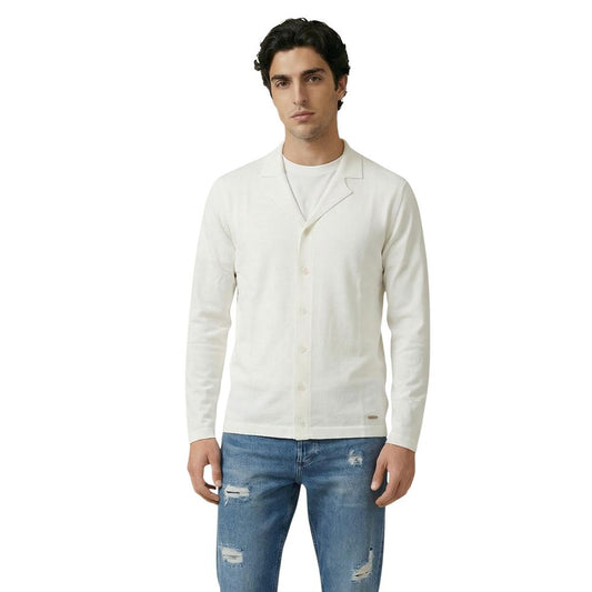 Gianni Lupo White Viscose Cardigan