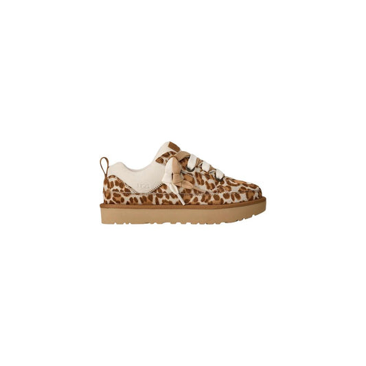 UGG Beige Suede Leather Platform Pumps