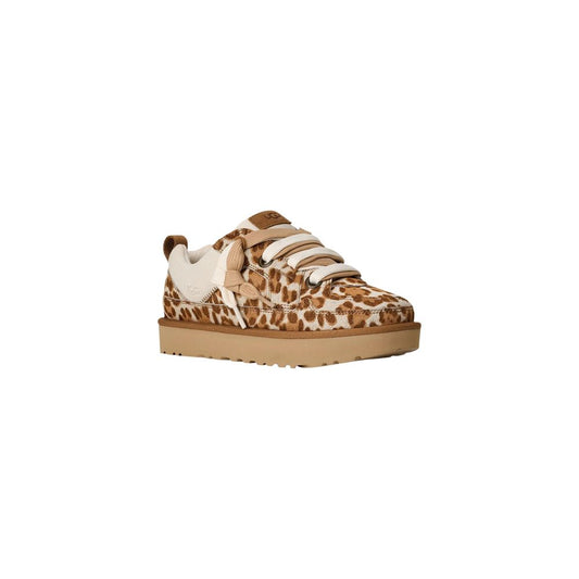 UGG Beige Suede Leather Platform Pumps