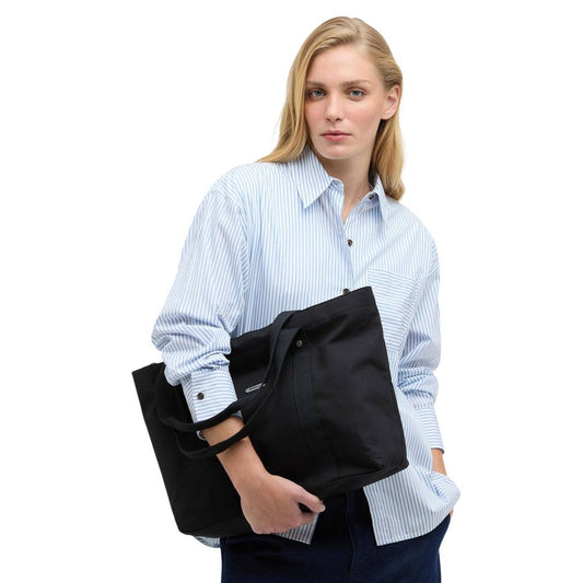 Barbour Black Cotton Handbag
