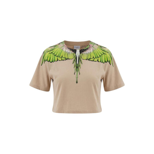 County of Milan Beige Cotton T-Shirt