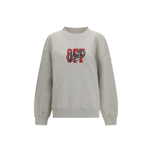 Off-White Gray Cotton Sweatshirt