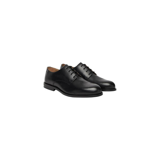 Calvin Klein Black Leather Oxfords And Derbies