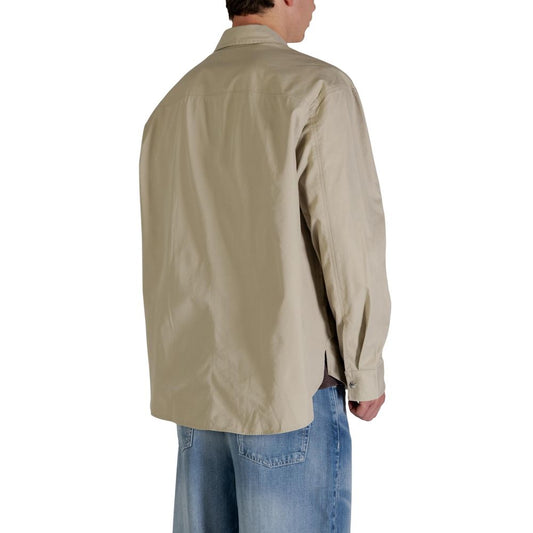 Calvin Klein Jeans Beige Cotton Full-Length Jacket
