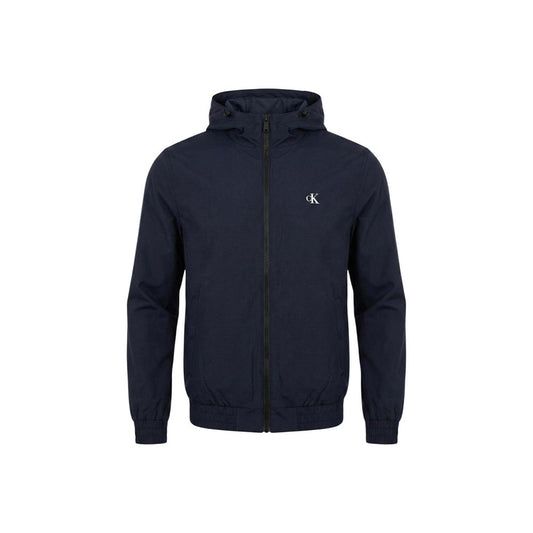 Calvin Klein Jeans Blue Recycled Polyester Full-Length Jacket