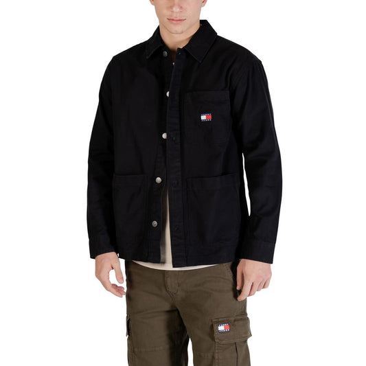Tommy Hilfiger Jeans Black Recycled Cotton Jacket